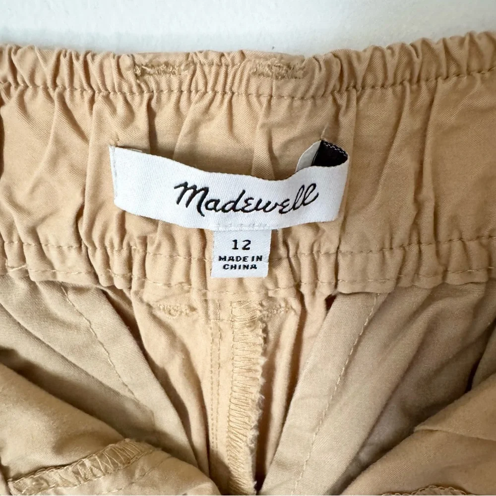 Madewell Pleated Pull-On Balloon Pants Desert Dune Size 12 - Picture 11 of 15